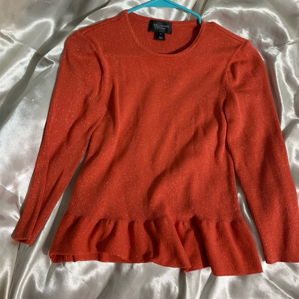 St John Couture Peplum Top